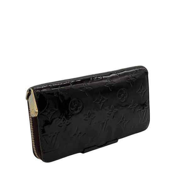 LOUIS VUITTON Merlot Monogram Patton Leather Zip Continental Wallet*purple EUC - Picture 2 of 15